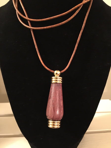 Essential Oil Necklace Pendant Diffuser - Teardrop Style Gold
